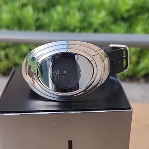 Calvin Klein Mound Women's Black and Silver Watch